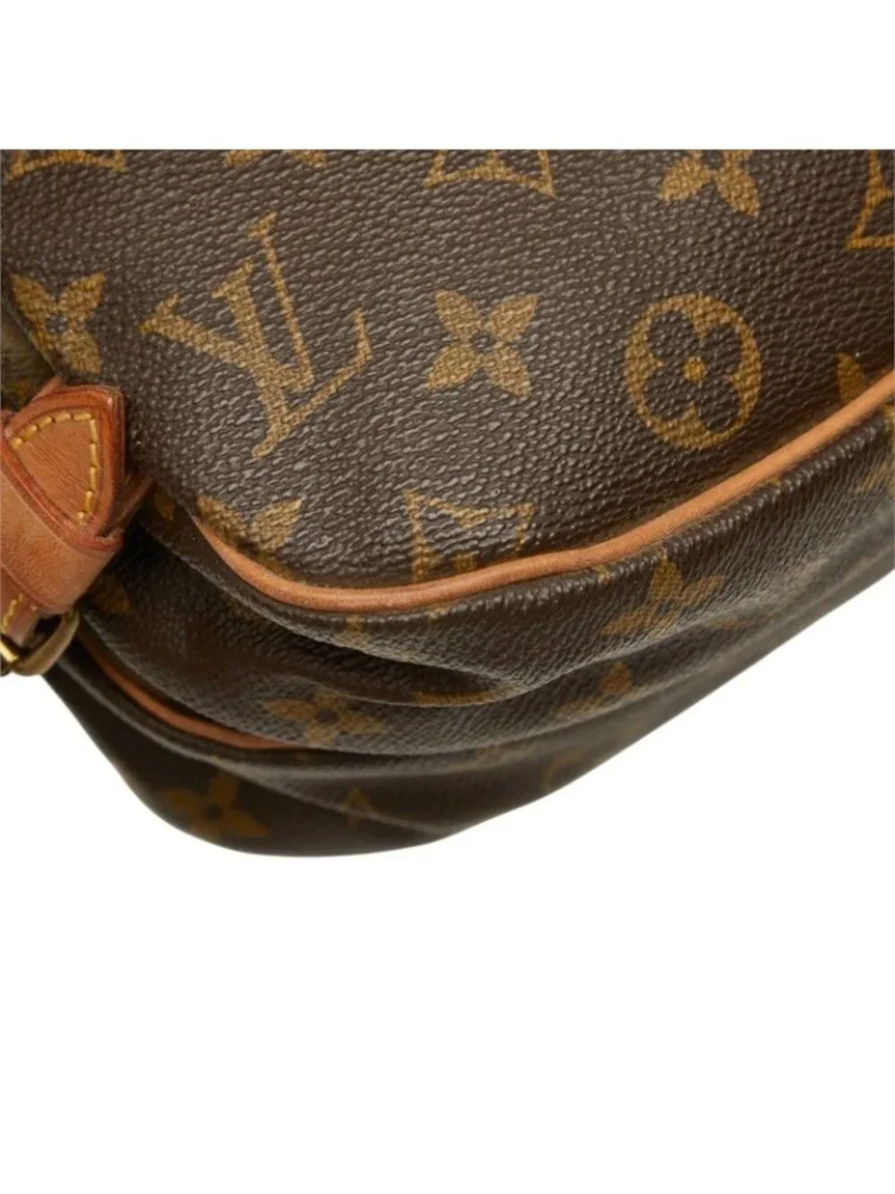 Louis Vuitton Monogram Saumur 30 Crossbody Shoulder Bag Brown Leather